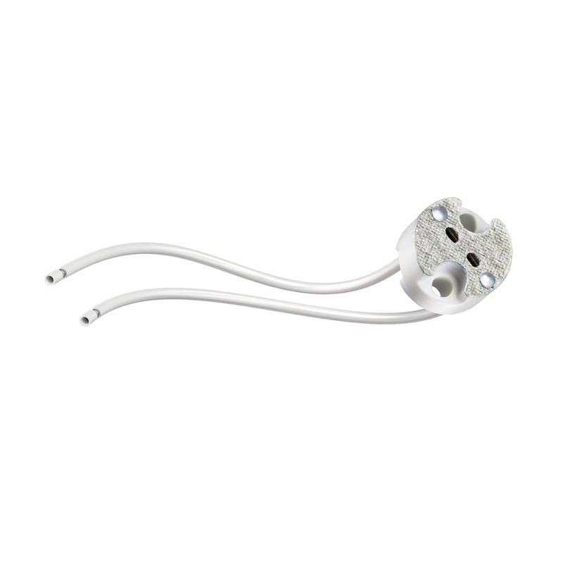 ledscom.de GU5.3/G4 Socket, Ceramic, White, 12 V AC/DC, Max. 25