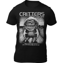 Death Is Coming Critters T-Shirt (XL) Black
