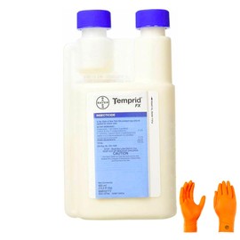 Temp FX 400 with USA-Supply Chemical Resistant Protective Gloves & Pest ID Card to be Used with Suspension Concentrate Insecticide, for Indoor and Outdoor use, with Convenient Monodose Bottle (400ml)