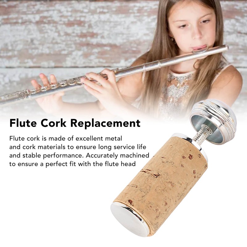 Flute Cork Replacement Headjoint Cover Crown Cleaning Rod Repair Part