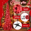 Leyndo 2 Pcs 5 ft Collapsible Artificial Christmas Tree Pencil