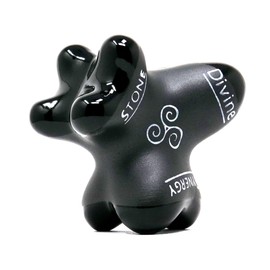 Divine (Basalt Black)(Single) Synergy Stone - Pro Hot Stone Massage Tool - Focused Relief for Neck, Arms, Hands, Back, Legs and Feet - Relaxing and Therapeutic - Free YouTube Training Videos