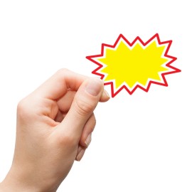 Sutter Signs Starburst Signs with Stickers 200Pcs | Sale Price Tags for Garage Sale Estate S