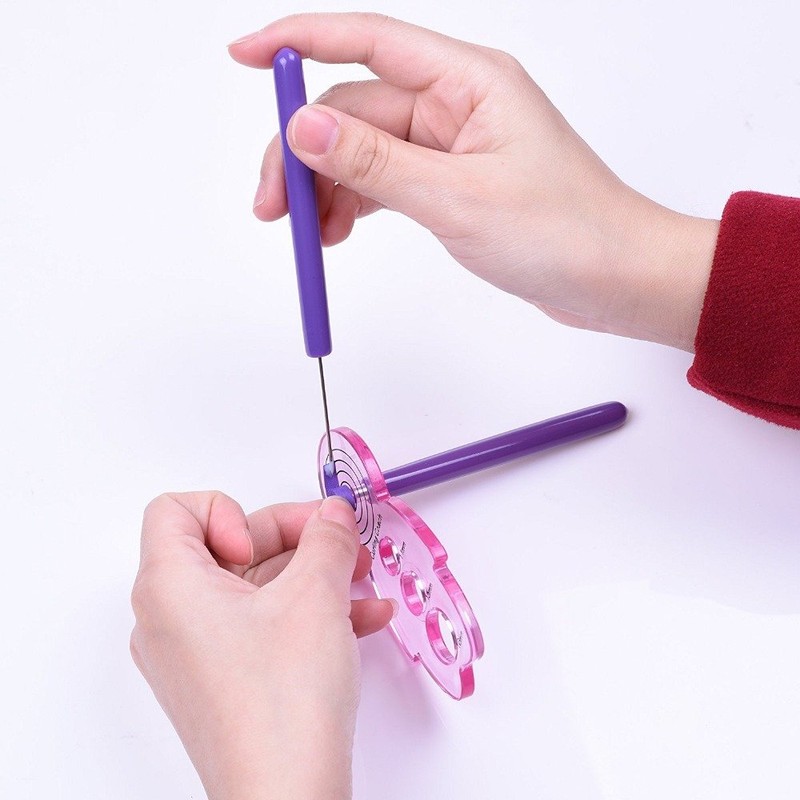 ODETOJOY Paper Quilling Tool Set 2 Slotted Needle Pen+1 Awl+1