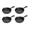 Lodge Pre-Seasoned 3.5-Inch Cast Iron Skillet Set for Side Dishes