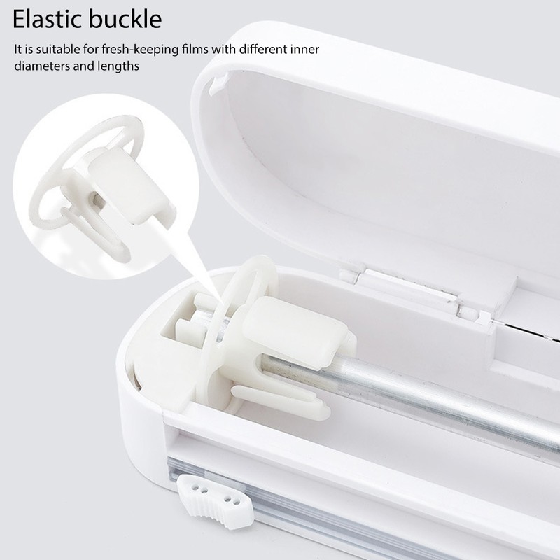 Cling Film Dispenser Cling Film Cutter Refillable Plastic Wrap Dispenser