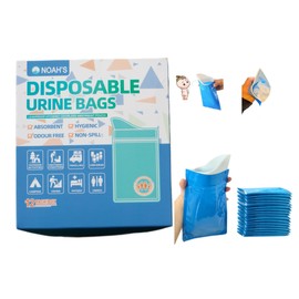 NOAHS Wee Urine Vomit Pee Bags Pack of 24 (12 x Wee Bags 12 x Garbage Bags) Secure Tight Seal Non Spill Odour Free Hygienic Fully Absorbent Bags For Camping and Outdoor Activity