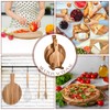 Hushee 3 Pcs Pizza Cutting Board Acacia Wood Cutting Board