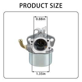 591925 Carburetor Kit with Air Filter & Fuel Hose - Compatible with Craftsman Tiller/Chipper, Replaces 698479 693518 698475 591925 Engine Motor