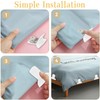 8 Pcs Padded Comforter Clips Duvet Cover Clips, Non-Slip Bed