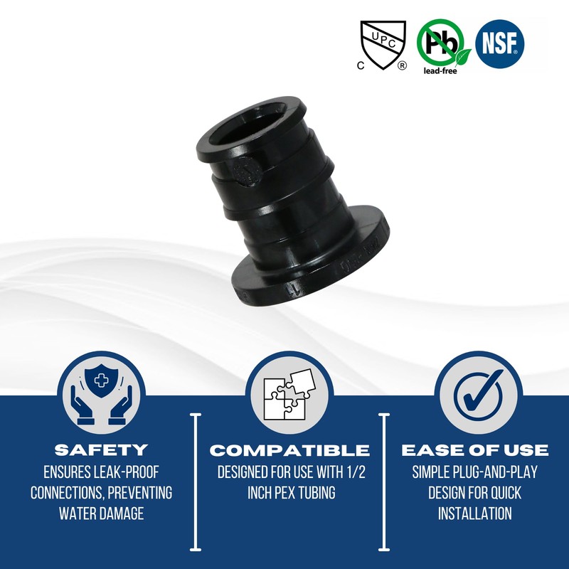 XFITTING Pex A 1/2 Inch Pex A Poly Plug, Pex