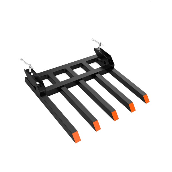 Clamp on Debris Forks to 48" Bucket,2500lbs Heavy Duty Pallet