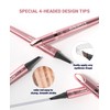 Eyebrow Pencil, Liquid Eyebrow Pen, Waterproof Brow Pen with Micro-Fork