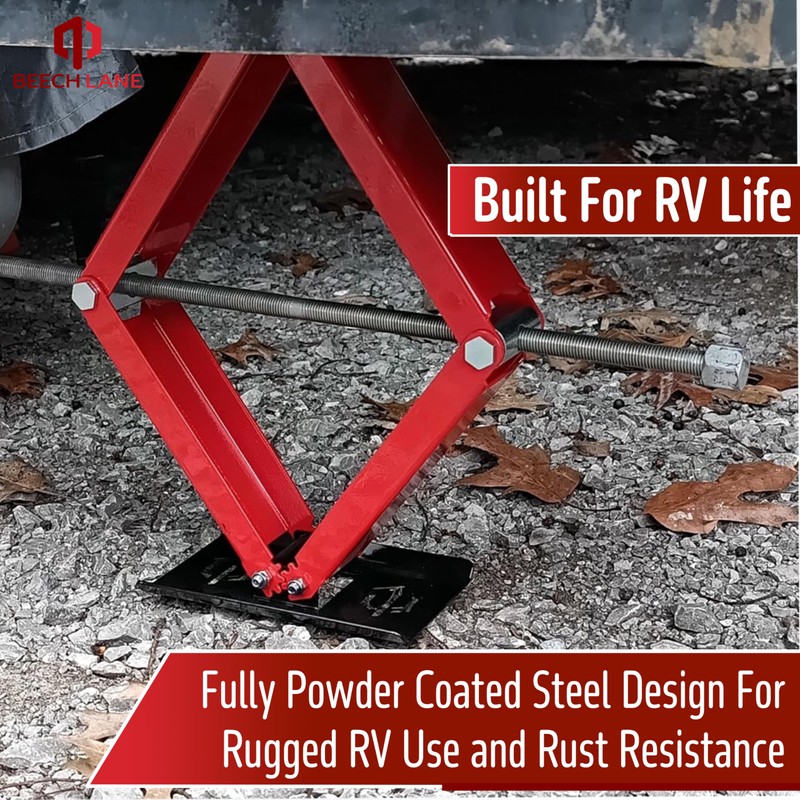 Beech Lane RV Step Stabilizer, Easy Drill Operated Deployment, Reduce