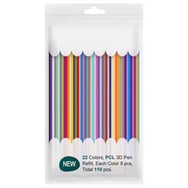Haiyox 22 Colors 3d Pen Filament Refills,3d Pen Refills,3-D Pe-N Filament,Low Printing Temperature 2.5mm Pcl Alternate For 3 D Pen,Long-Lasting And Durable,Rich In Color,Non Toxic(110pcs)