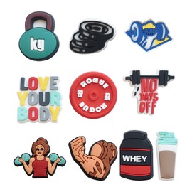 CVDYWDJIE 10 Pcs Slipper Shoe Flower Shoe Buckles Gym Weightlifting Accessories Fitness Sneaker Decoration Beach Shoe Decoration Accessories Beach Shoe Decoration, multicoloured