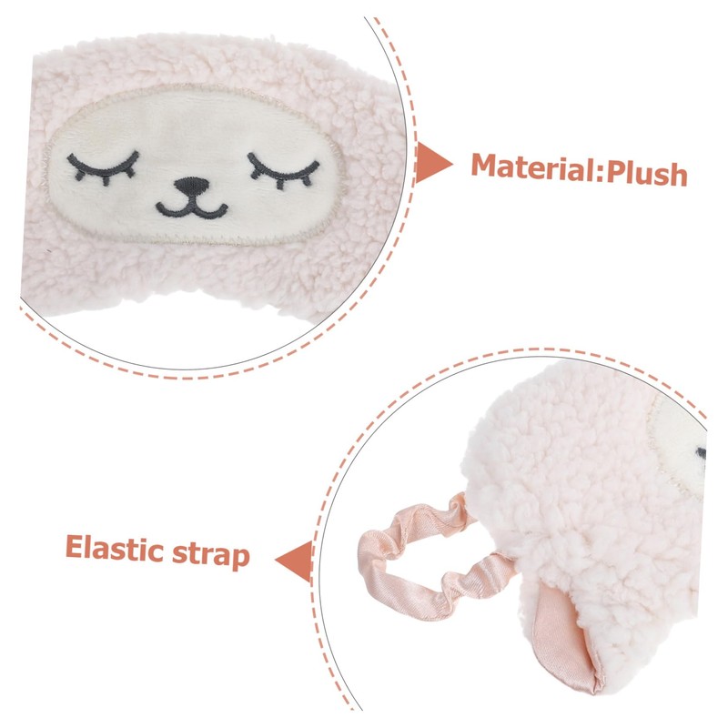 TOVINANNA Light Blocking Eye Mask Sheep Shaped Sleep Mask with