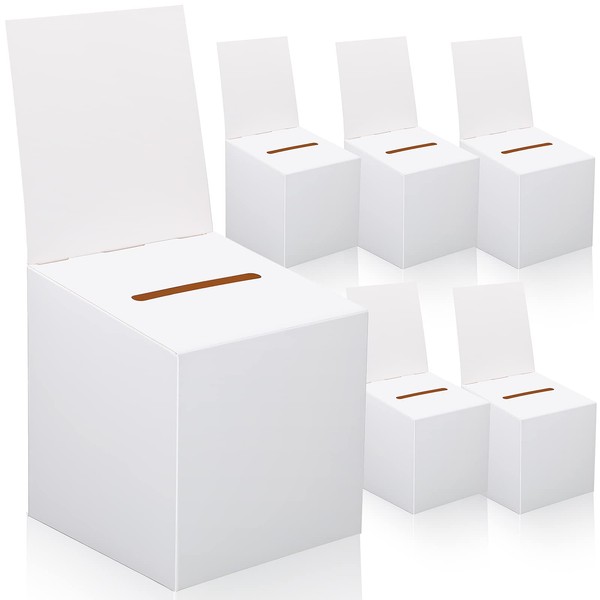 6 Pieces Raffle Box, Raffle Ticket Box, Ballot Box, 10