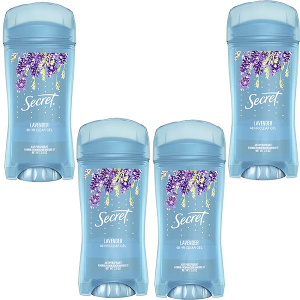 Secret Invisible Solid Deodorant Luxe Lavender 2.6 oz (Pack of 4)