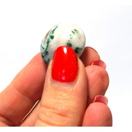 Reiki Healing Energy Charged Moss Agate Crystal Gemstone Tumble Stone Beautifully Gift Wrapped