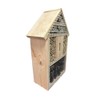 Green Feathers Natural Wooden Bug Hotel For Garden, Natural Materials