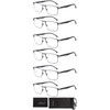LAURA FAIRY Stylish Metal Frame Reading Glasses for Men,Spring Hinge