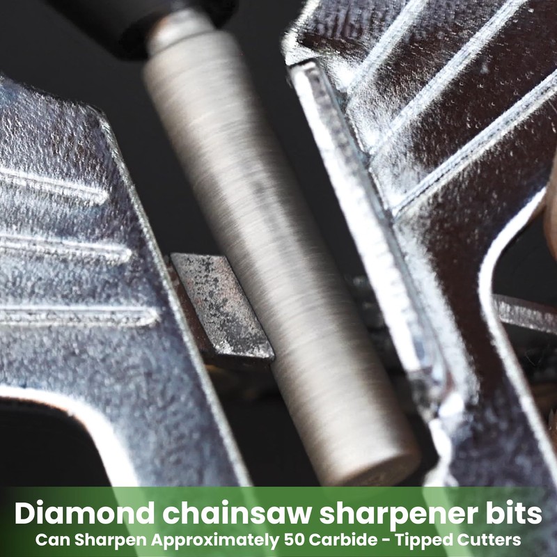 Diamond Chainsaw Sharpening Bits - 7/32'' (5.5mm) Carbide Chain Grinding