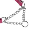 OOPSDOGGY Reflective Leather Martingale Dog Collar - Adjustable No Pull