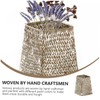 CAXUSD Elegant Woven Storage Basket Flower Holder Pen Container Small