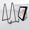 3Pcs 6inch Display Stand Plate Holder Metal Frame Display Easel