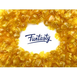 Funtasty Sugar Free Butterscotch Buttons Hard Candy, Individually Wrapped, Bulk Pack 1Lb