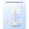TROND Outlet Extender with 6 Inch Cord, Flat Plug Adapter