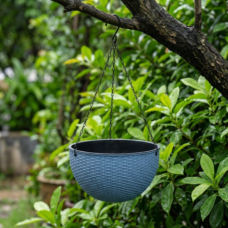 10 Inch Self-Watering Hanging Planter – Drainage