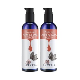Árbora Kit 2 Aceite de Almendras 100% puro| HIDRATACIÓN PROFUNDA para piel, cabello, uñas y cutículas | Con certificado de Composición de Ácidos Grasos | Enriquecido con Vitamina E, Omega 3 y 6 |90ml