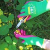 GRÜNTEK Bamboo Gardening Gloves - Breathable, Flexible Protective Gloves for