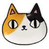 Ceramic Indigo Face Small Plate, Set of 3, Cat 3