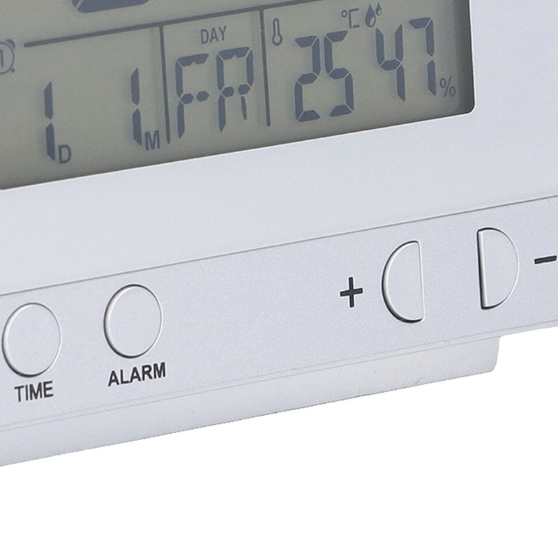 Projection Alarm Clock Backlit LED USB Charging Multifunctional Clock with