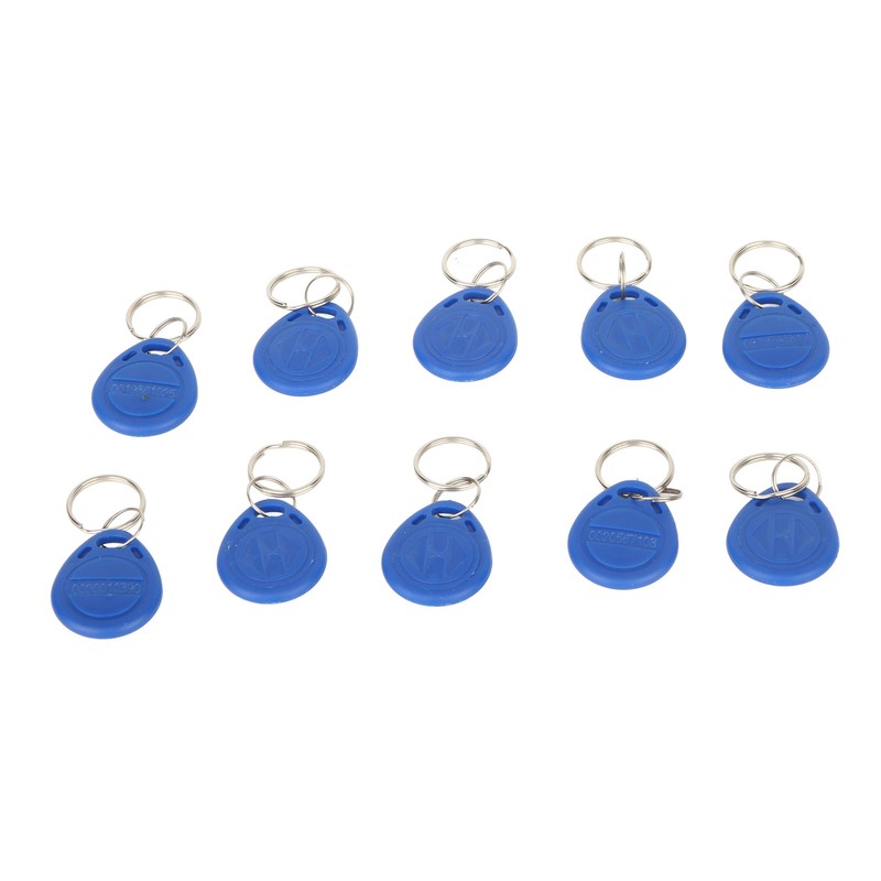 100 Pcs Blue Keychains RFID Proximity Card Key for Access