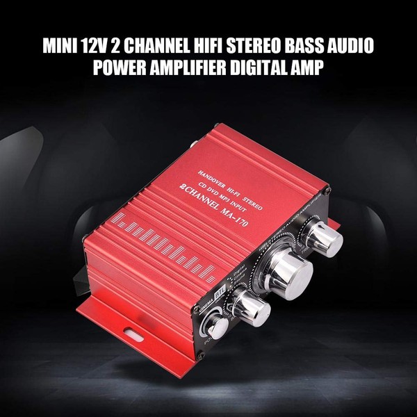 Power Amplifier, Bass Small Size Aluminium Alloy Shell Digital Amplifier,
