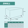 YEMYHOM Ottoman Cover Latest Jacquard Design High Stretch Folding Storage