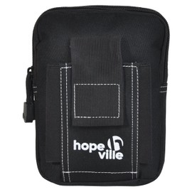 HOPEVILLE Robust Waist Bag with Moole System, Bum Bag for Men and Women, Premium Belt Bag for All Activities on Holiday, Leisure, Sports, Crafts and Outdoor Activities, black