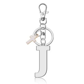 Ximalun Alphabet Keyring for Women Men Initial Letter Keyring Alphabet Initial Letter Keyring Initial A-Z Keyring Letter Keyring Charm for Purse Bag Handbag Backpack