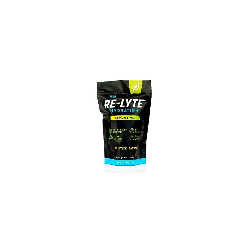 REDMOND Re-Lyte Electrolyte Drink Powder Mix (Lemon Lime), 30 Stick