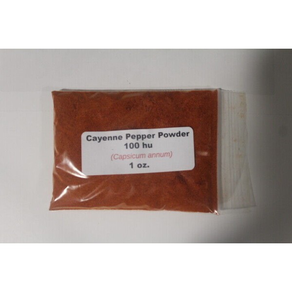 Cayenne 1 oz. Cayenne Pepper Powder 100m HU (Capsicum annuum)