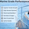 PACTHSD 1/2" x 20' Dock Lines, 2 Pack Double Braid