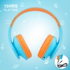PowerLocus Kids Headphones Over-Ear, Bluetooth Wireless Headphones for Kids,with Microphone,