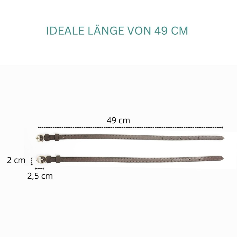 Pferdelinis Spur Straps Leather Pack of 2 Leather Straps for