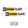Aftermarket Caterpillar 3406B Diesel Engine Replacement Vinyl Decals Stickers x2