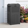 Greesum 33 Package Delivery Box for Outside, Patio Waterproof Resin