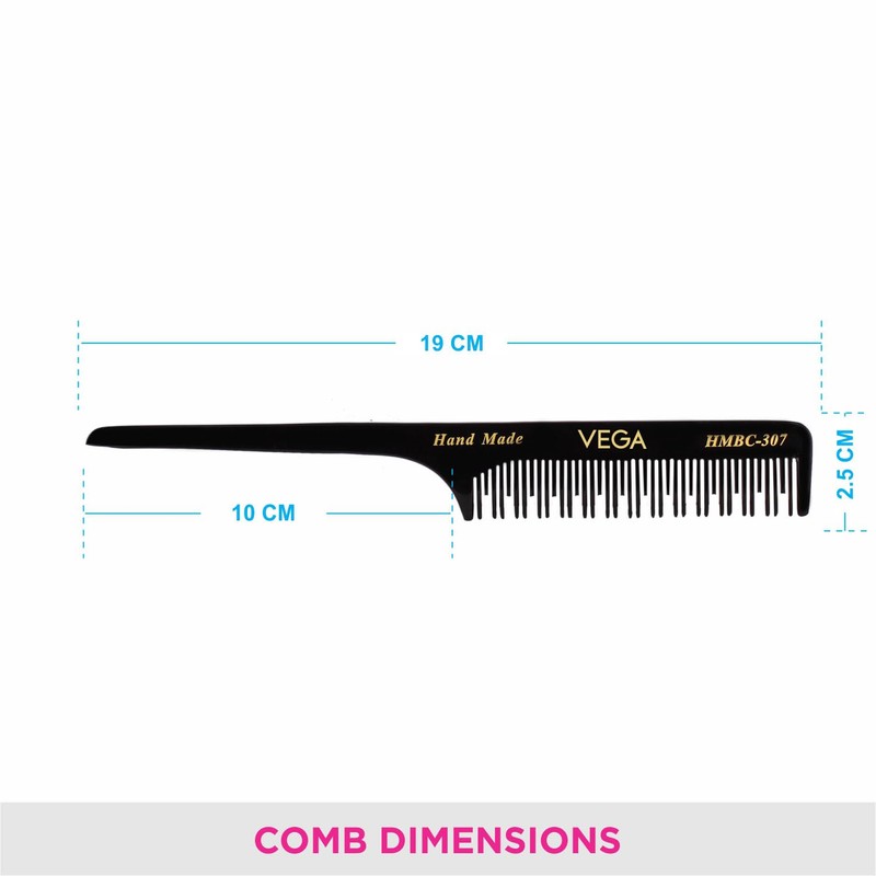 Vega Hand Made Black Comb, black, 18 g